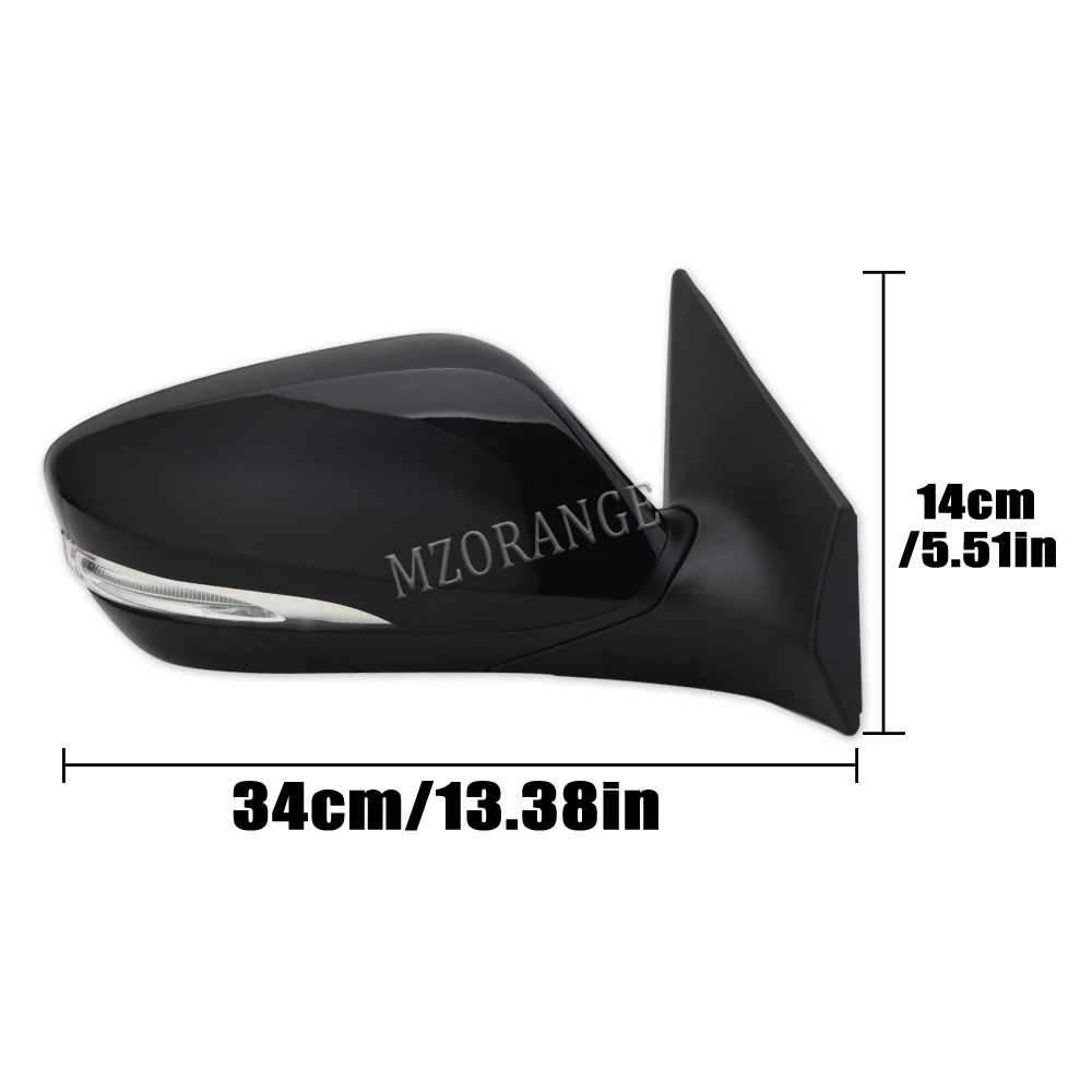 Side Mirror Heating For Hyundai Elantra 2011-2013 Outer Rearview Mirror Turn Signal assembly Reversing Mirror Assy 6 pin