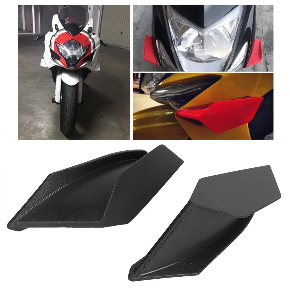 Universal Motorcycle Aerodynamic Winglets Spoiler - Performance Mod Accessory for Bikes