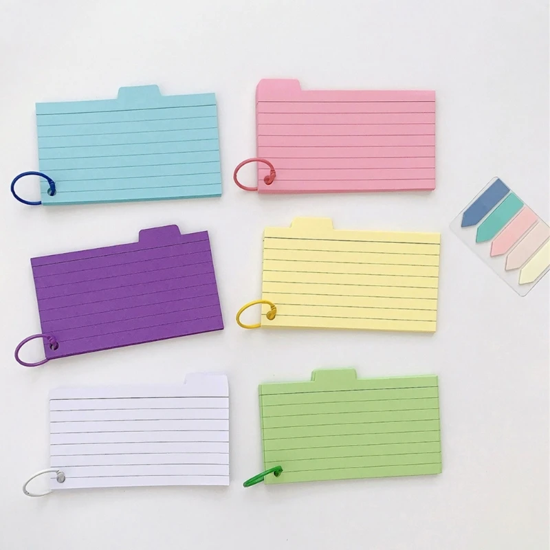  150 Sheet Lined Index Cards Notepads Color Coded For School Office Or Travel Use