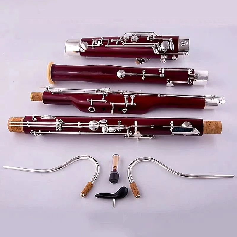 Professional C Tone Bassoon, Cupronickel Silver Key, Maple Body