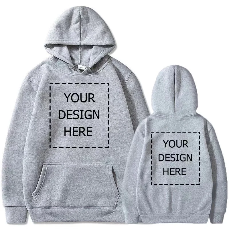 Hoodie custom printed logo group annual meeting culture shirt advertising shirt custom long-sleeved loose hooded coat work cloth