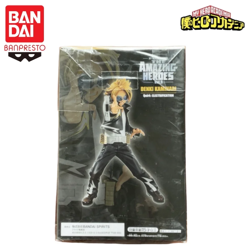 

in stock BANDAI Original BANPRESTO My Hero Academia Kaminari Denki action figure Model Doll Brand New Boxed anime characters