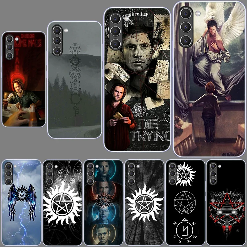 Supernatural Symbol Phone Case for Samsung A54 A14 A24 A34 5G Galaxy A02S A03S A04S A12 A22 A32 A52 A72 A13 A23 A33 A53 A73 A42