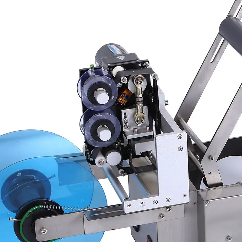 Mini MT 50 Semi-Automatic Glass Labeling Machine for Plastic Bottles Self-Adhesive Round Bottle Labels Commodity Applications