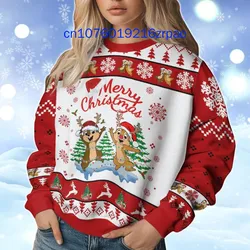 Chip And Dale Christmas Sweater Men's Women's 3d Print Ugly Sweater Disney Casual Cartoon Sweatshirt Christmas Sweater