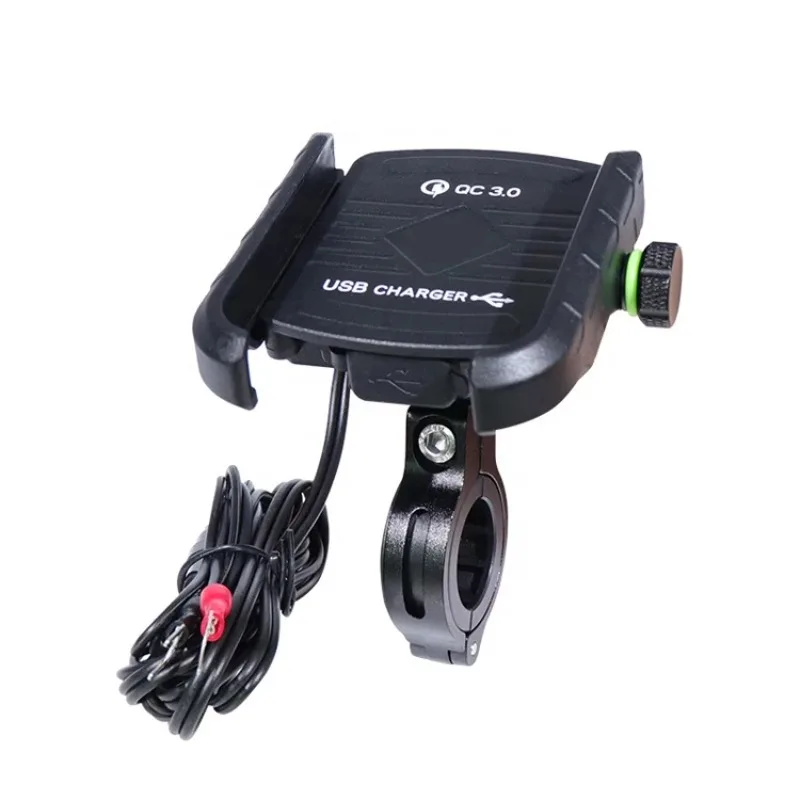 

Motorcycle mobile phone holder Navigation mobile phone holder USB charging Aluminum alloy mobile phone holder