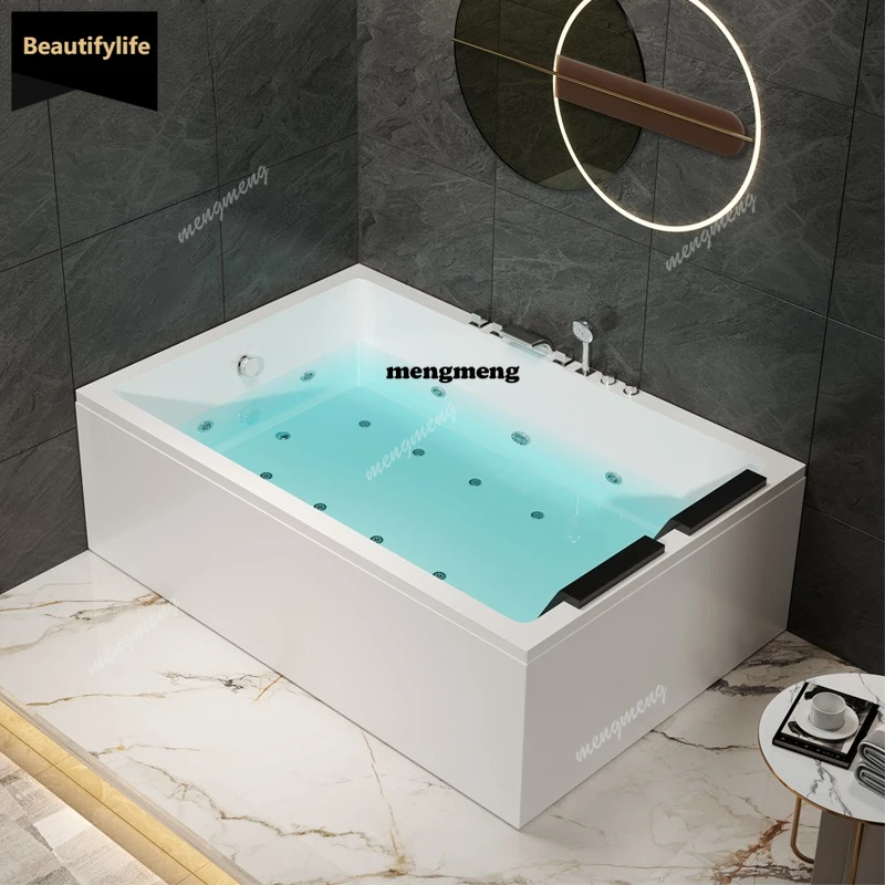 Acrylic bathtub constant temperature heating large space Japanese Internet celebrity bathtub D80