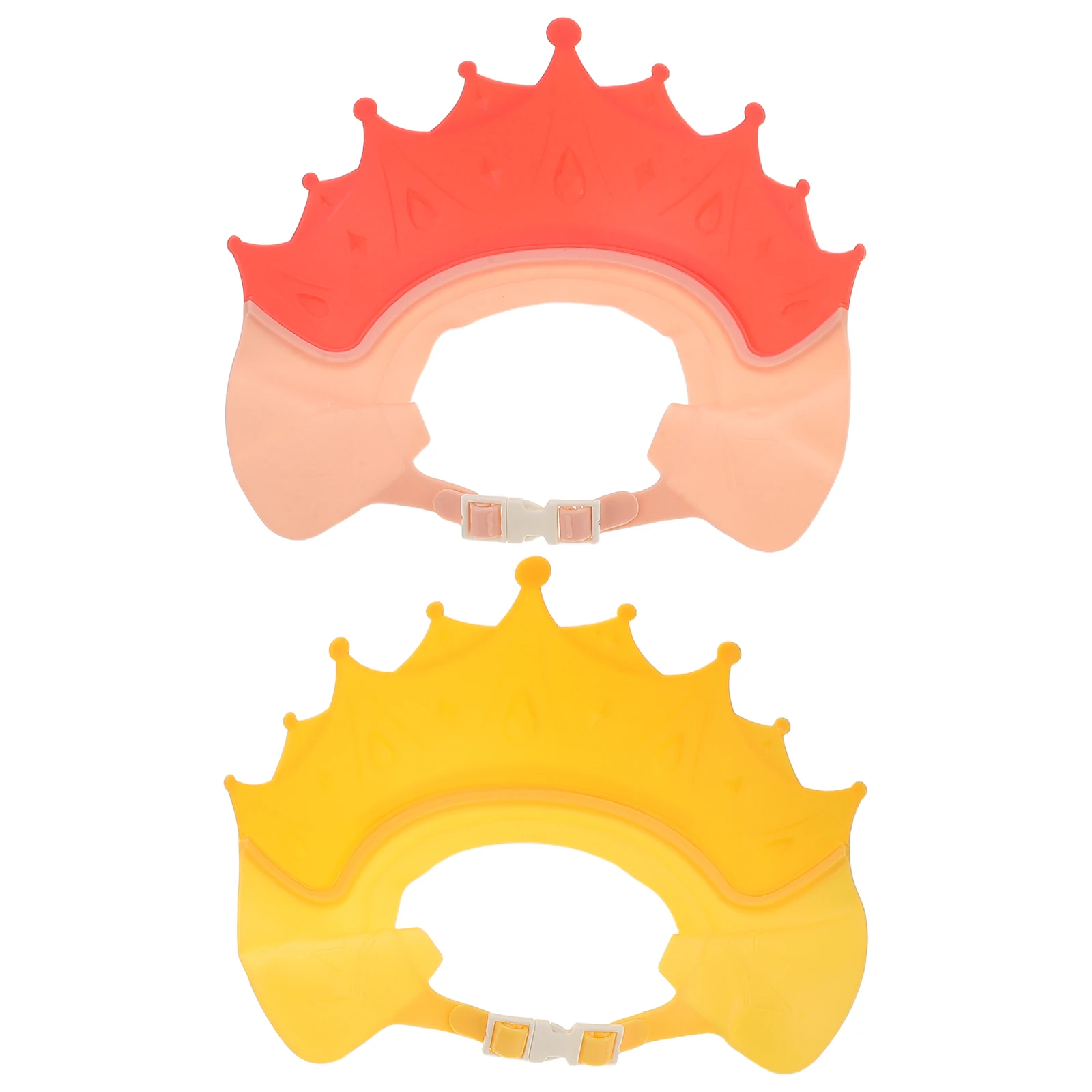 

2 шт., шапочка для душа для малышей, козырек для мытья волос, аксессуары для детской ванны, мягкий пластик, легко чистится, поддержка детской ванны для детей 0-9 лет