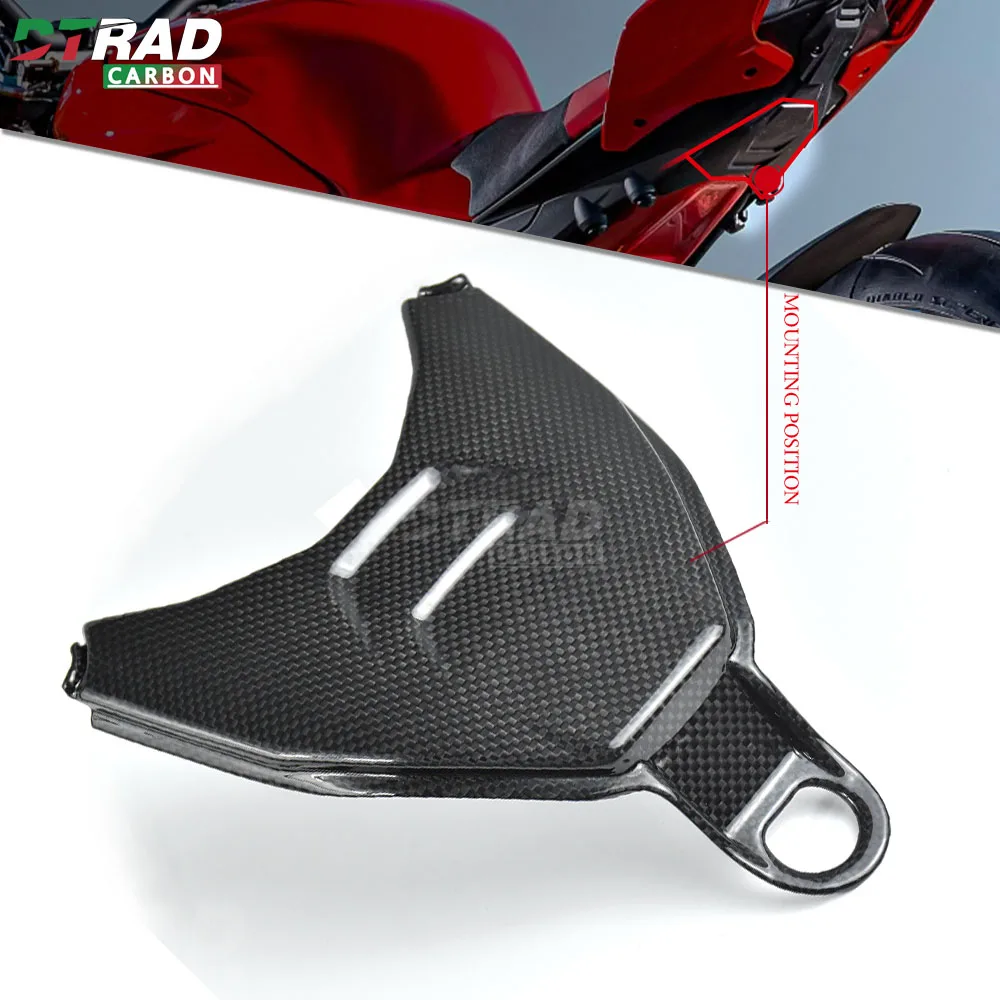 For DUCATI Streetfighter V4 V4S 2020-2023 Carbon Fiber Rear Frame Bottom Tail Cover Fairing Kit Motorcycle Rear end seat panels