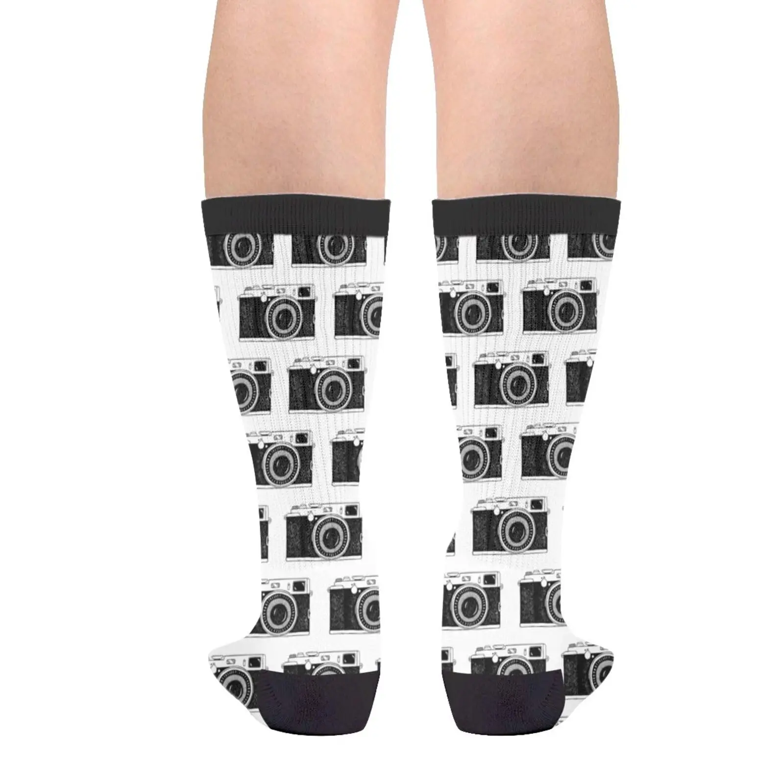 Photo Camera Casual Funny Funky Novelty Fashion Socks For Men Women
