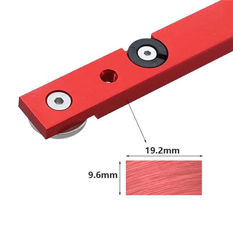 Imagem -03 - Tabela Saw Miter Bar Slider Gauge Rod t Slot Miter Track m6 Parafuso M8t Slot para Fixação Liga de Alumínio para Faça Você Mesmo Woodworking Router