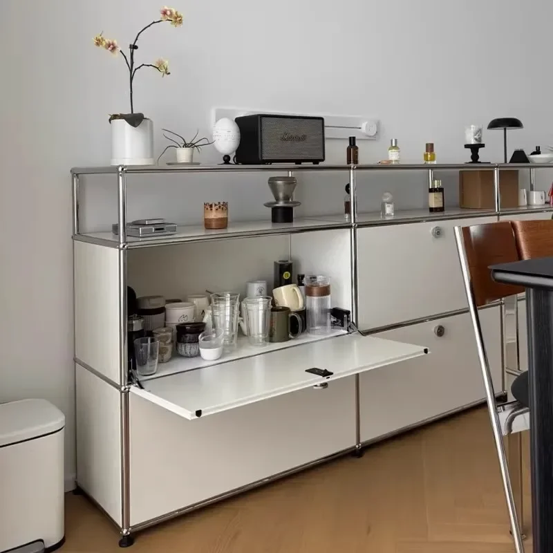 # Modern Modular Metal Sideboard Cabinet DIY Storage Shelf Customized Size TV Stand Living Room Cabinet Stainless Steel Home Use