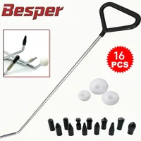 Ganchos para reparación de abolladuras, varillas de empuje con cabezales cónicos, kits de reparación para abolladuras de carrocería de coche y eliminación de daños en granizo