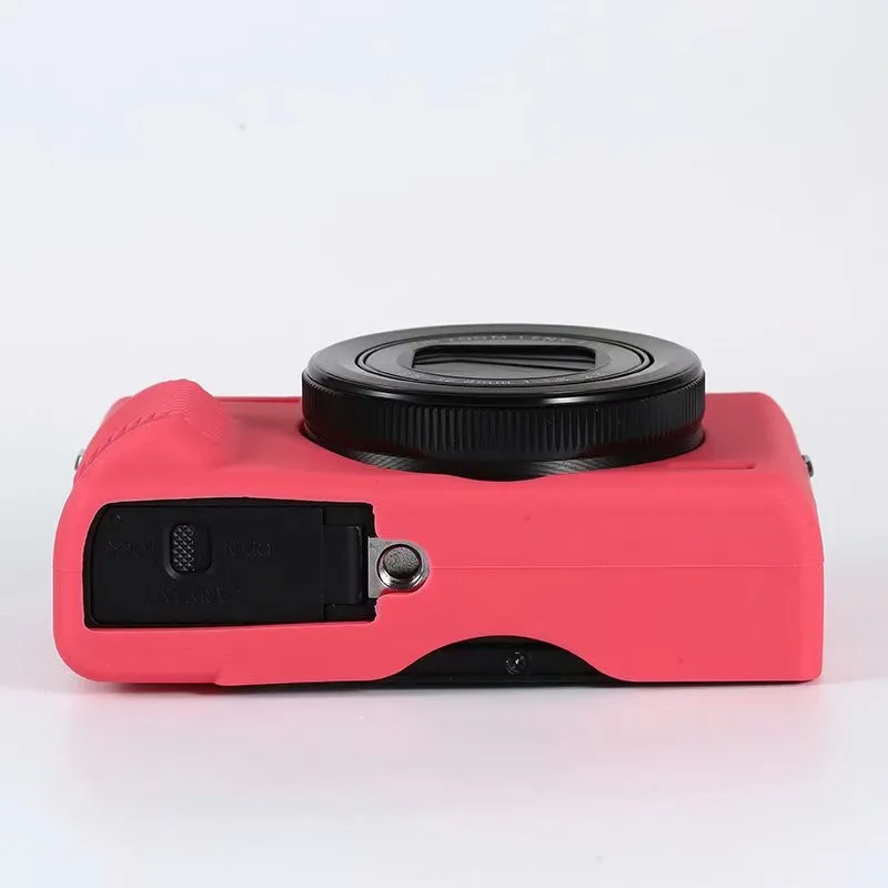 Miękkiego silikonu pancerz skórzane etui obudowa ochronna ciała dla Canon PowerShot G7X MarkIII G7XIII G7X3 lustrzanka cyfrowa torba wideo ochronna