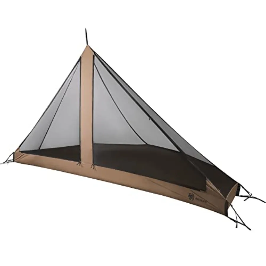 

Палатка-типи Rock Fortress Hot Tent с отверстием для печи, всесезонная, на 4-6 человек, для кемпинга, походов, охоты, рыбалки - водонепроницаемая, ветрозащитная
