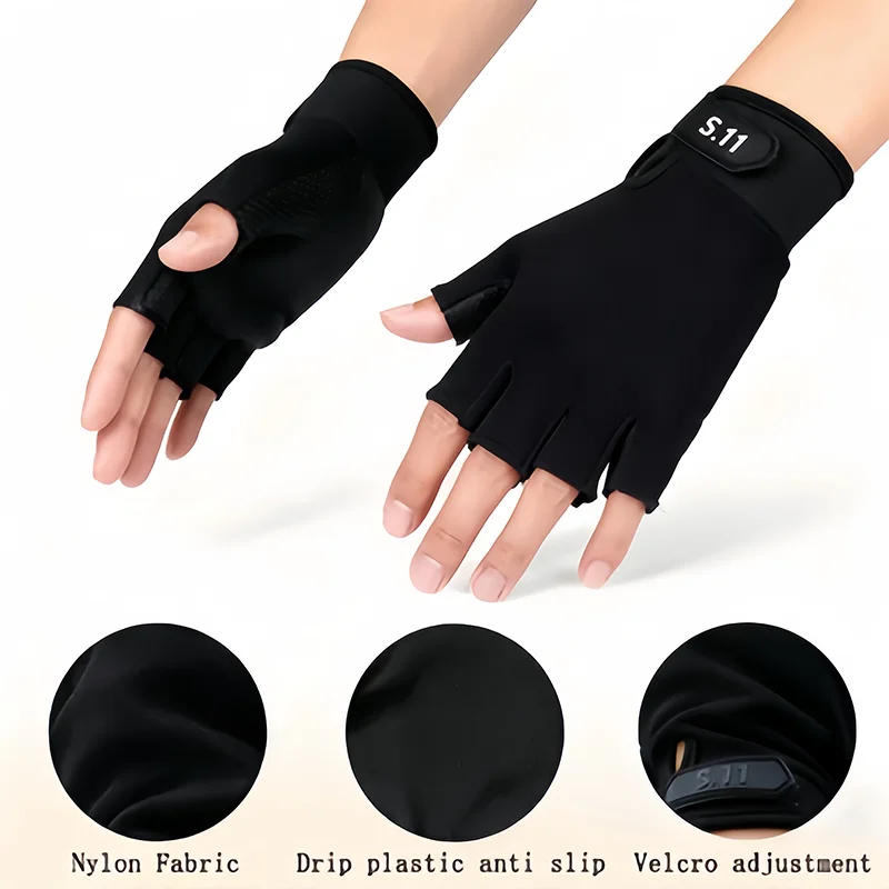 

Тактические перчатки с половиной пальца - защитные спортивные перчатки для велоспорта и альпинизма для взрослых и детей, фитнес-тренировки на открытом воздухе