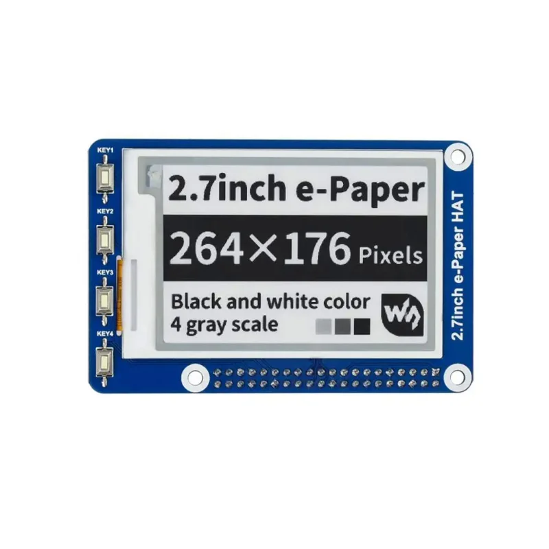 Eink E-Paper Display Screen, 6 000 Board, HAT Kit pour Ardu37RPI Raspberry Pi 0 ontari2 W WH 2 W 0W 3 Model B Plus 4 5, 2.7 pouces