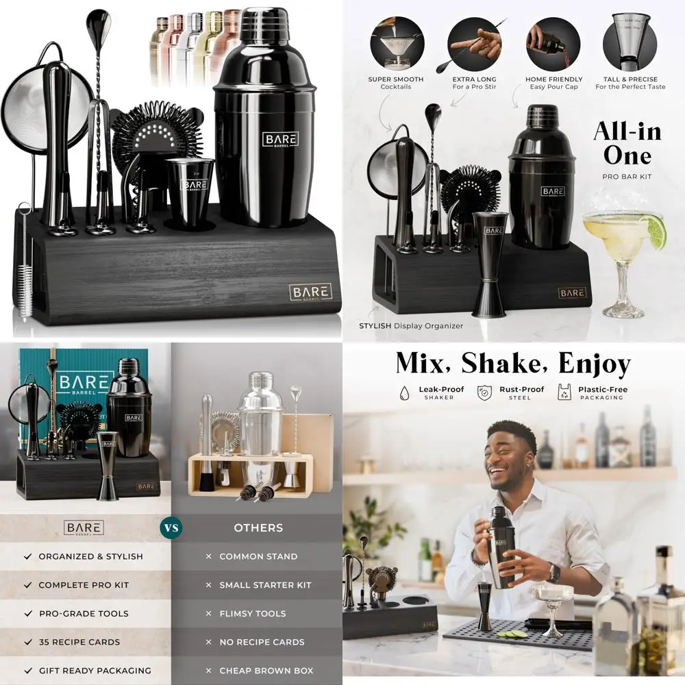

"14-Piece Mixology Bartender Kit for Home Cocktail Making | Premium Martini Barware Set"