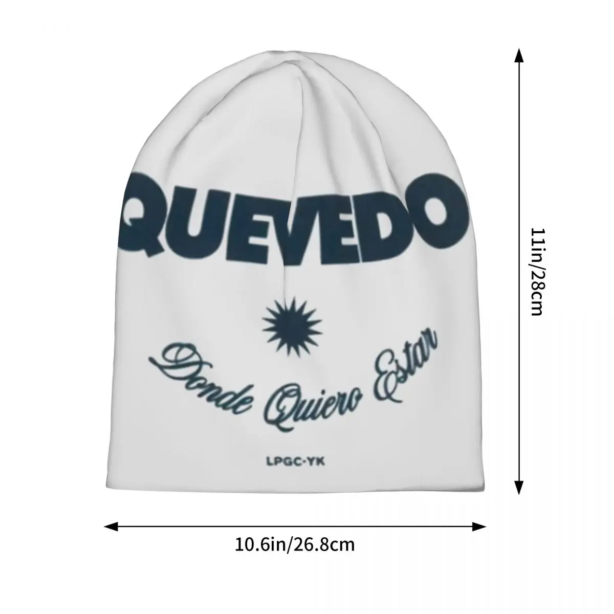 Unisex Quevedo Album Slouchy Beanie Accessories Donde Quiero Estar Bonnet Knit Hat Graphic Print Winter Caps Best Gifts Idea