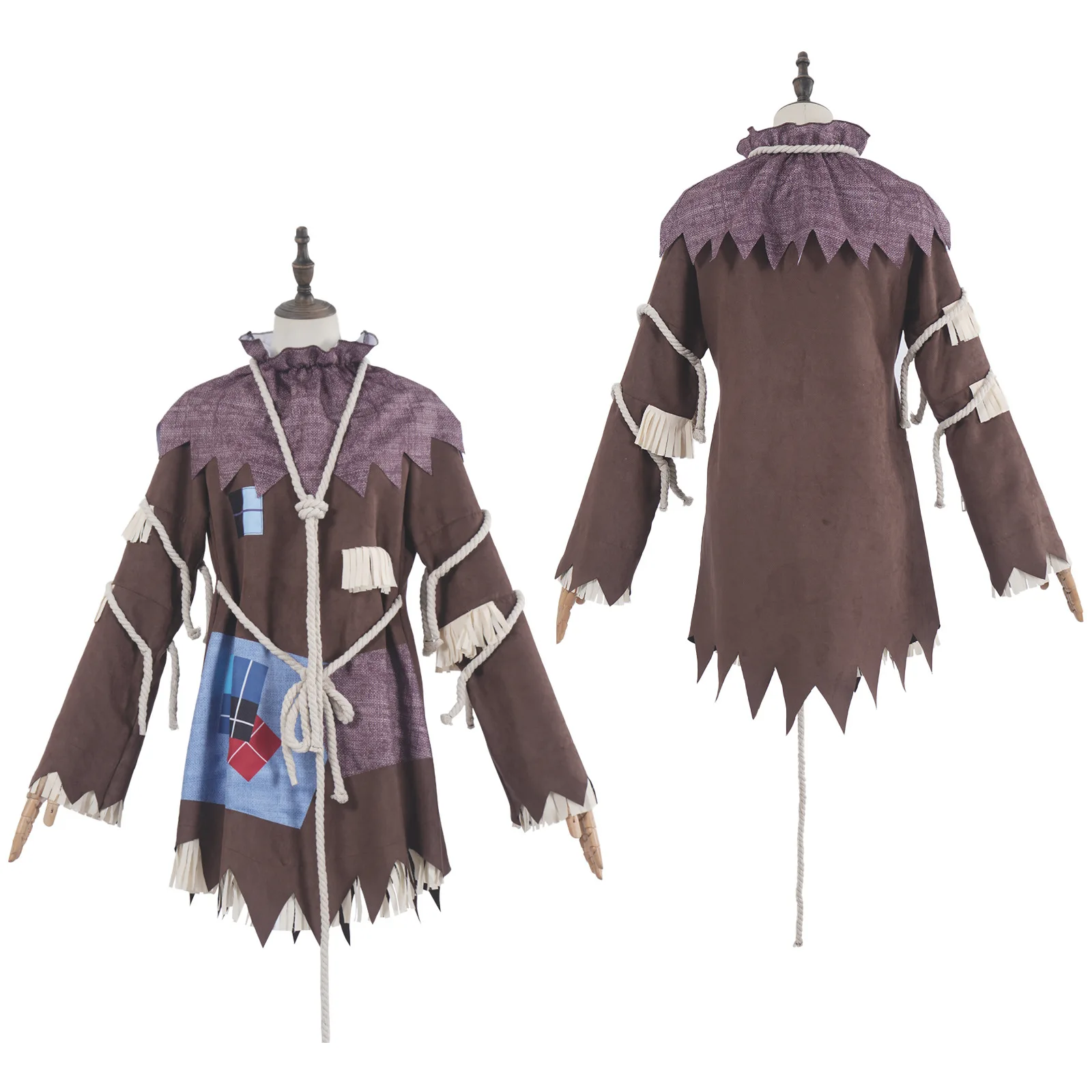 Disfraz de Espantapájaros de El Mago de Oz, Disfraz de Hada Irlandesa, Blusa, Disfraz de Halloween, Carnaval, Disfraz de Espantapájaros