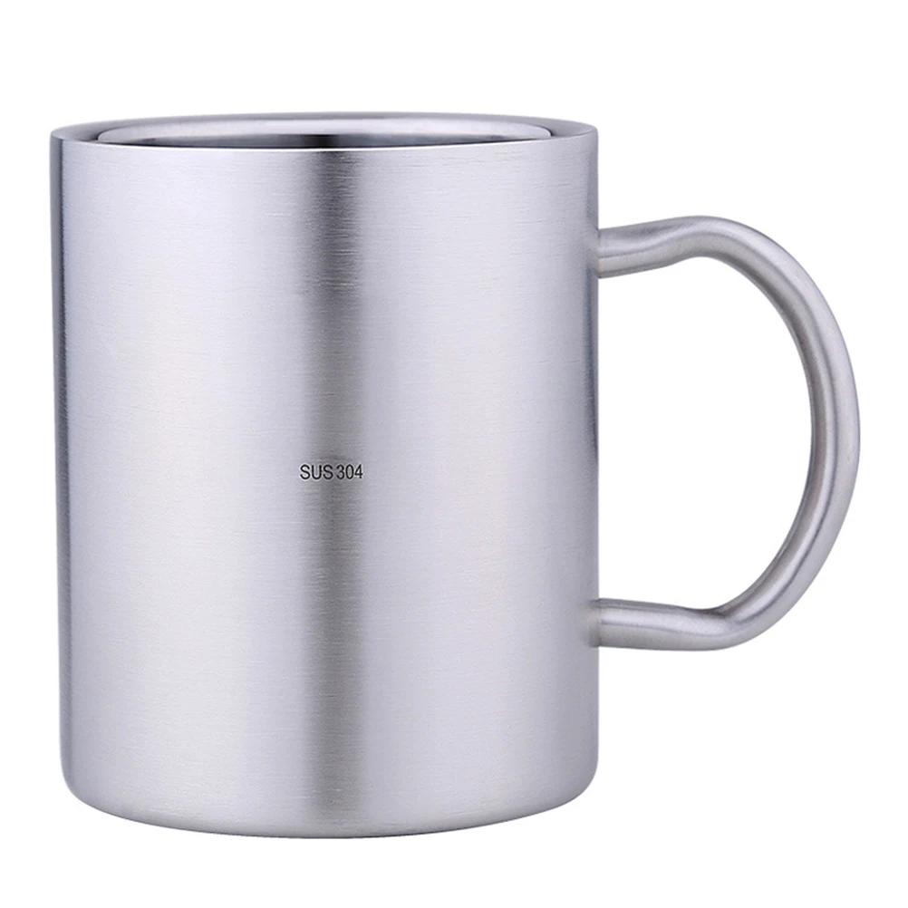 

1pc Stainless Steel Beer Mug Cup For Water Coffee Juice Soda Home Hotel Use Non-Slip Flat Bottom Premium Kitchen