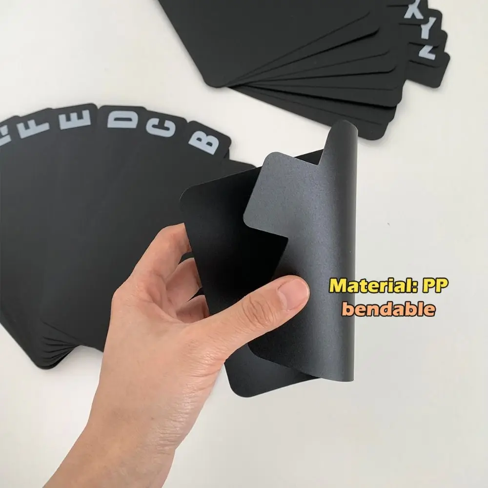 

Vinyl Bookmark Pen Clip A-Z Alphabetical Notebook Planner Accessories Notebook Marker Multifunctional Record Dividers