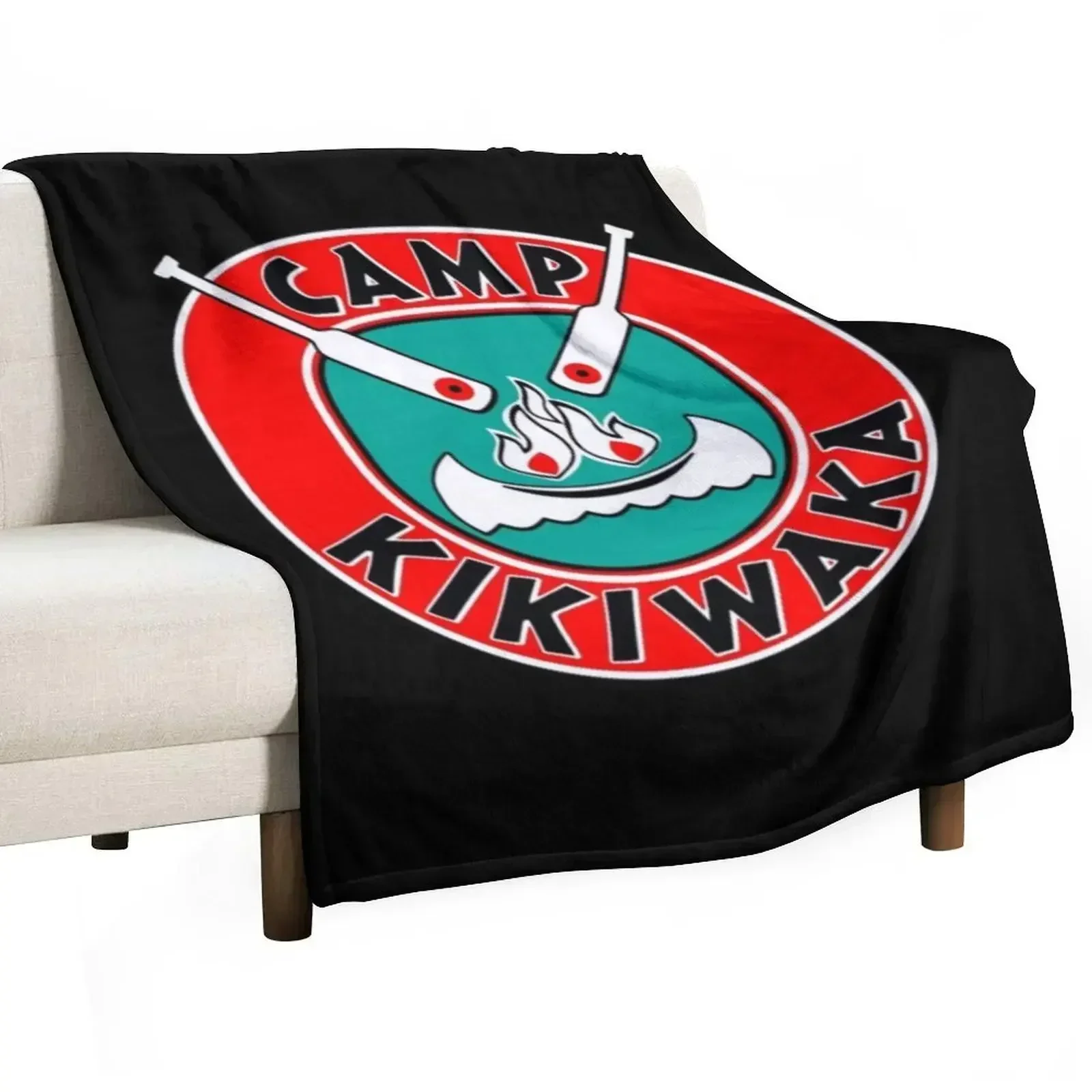 Camp Kikiwaka Throw Blanket Soft Soft Plush Plaid for sofa halloween Blankets