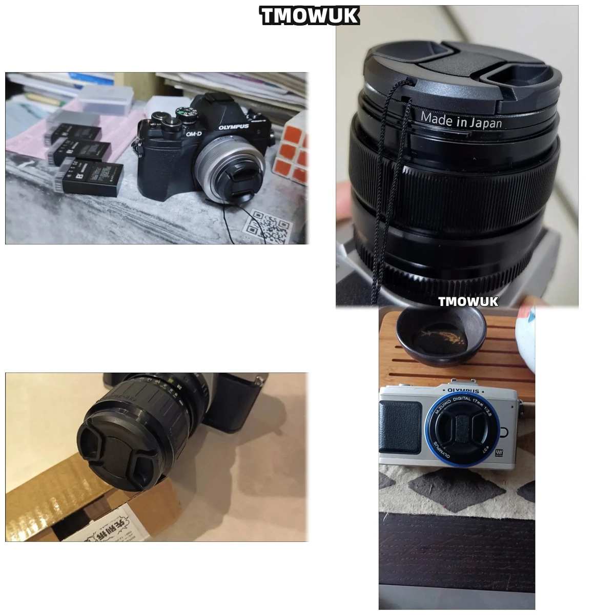 

For Panasonic S5M2X G9M2 GH2 GX7 GF2 GF8 ZS60 DMC-FZ18 DMC-FZ28 Camera Lens Cap Protective Cover Center Pinch Snap-on 49mm 52 55