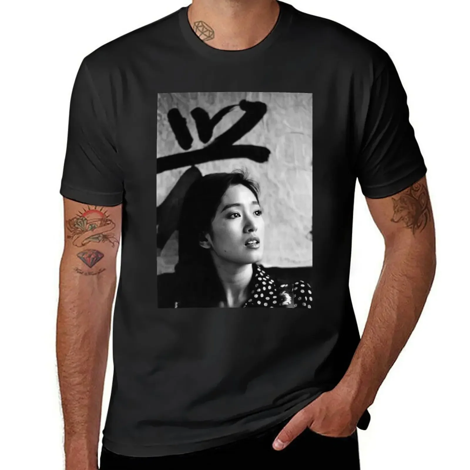 Young Gong Li T-Shirt graphics sports fans anime street wear plain black t shirts men