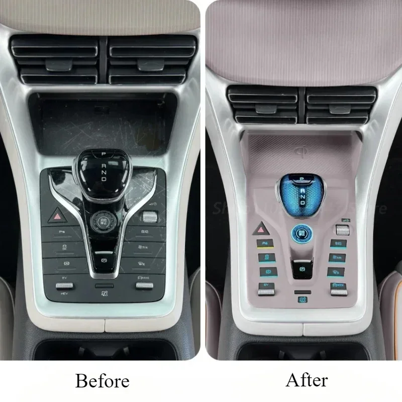 For BYD SONG PRO DMI Central Control Button All-inclusive Silicone Pad Interior Scratch-proof Modified Protective Accessories