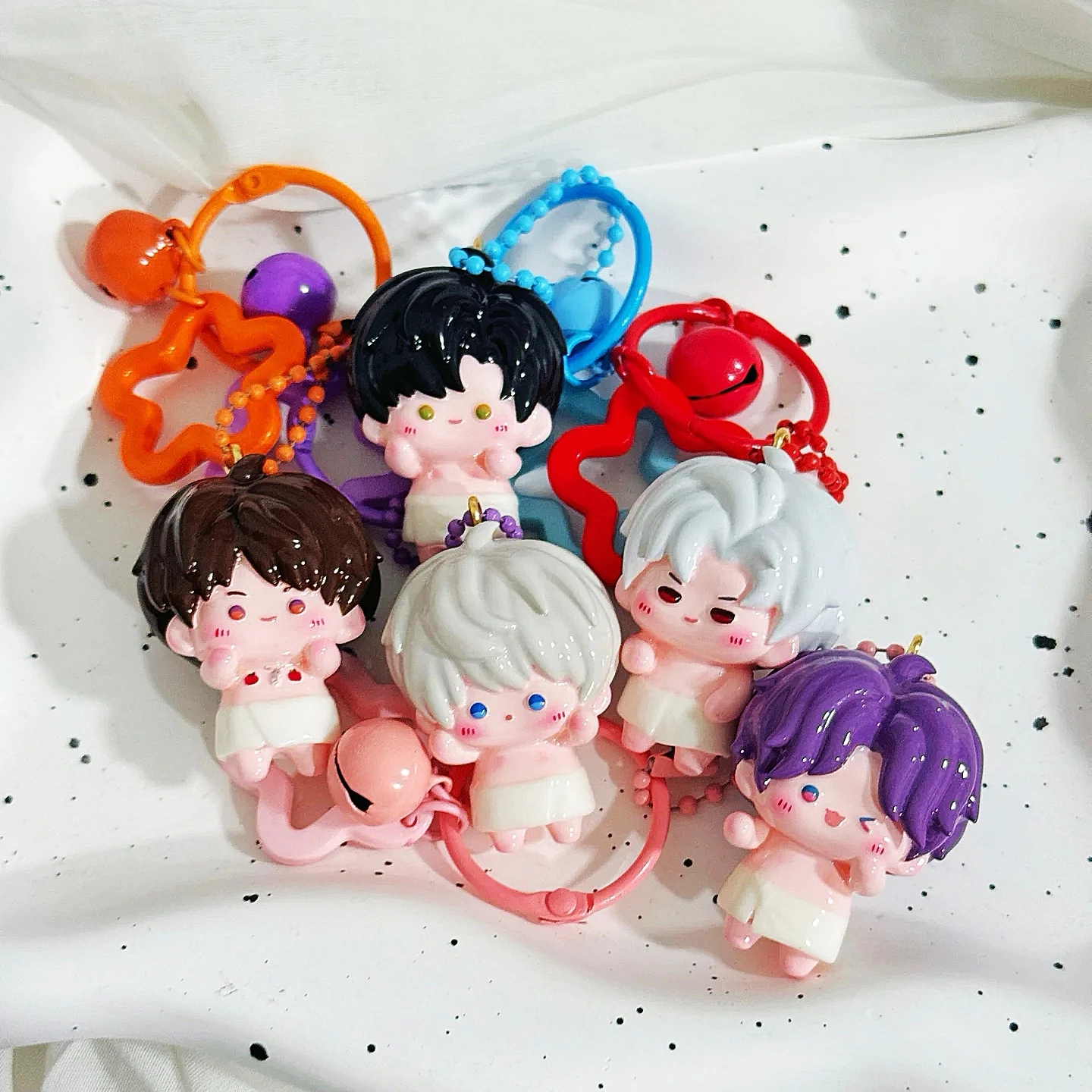 

Anime Love and Deepspace Sylus Rafayel Xavier Cosplay swim trunks person Adorable pendant Acrylic Keychain cartoon gift