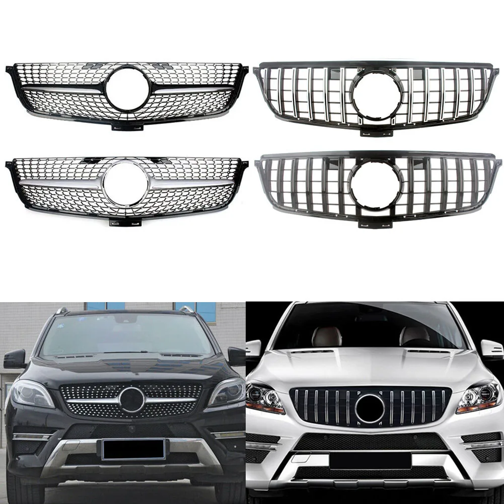 

Car Front Racing Center Grille Bumper Grill For Mercedes-Benz ML Class W166 2012 2013 2014 2015