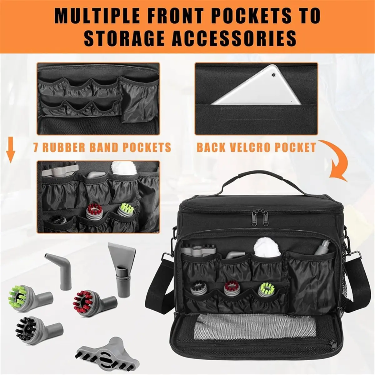 

Сумка A25I для пароочистителя SteamShot 39N7V/39N7A, сумка для хранения пароочистителя с регулируемыми отделениями