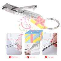 1PC Ultra-Thin Nail Clippers Collapsible Portable Travel Fingernail Keychain Nail Scissors Cutter Stainless Steel Manicure Tool