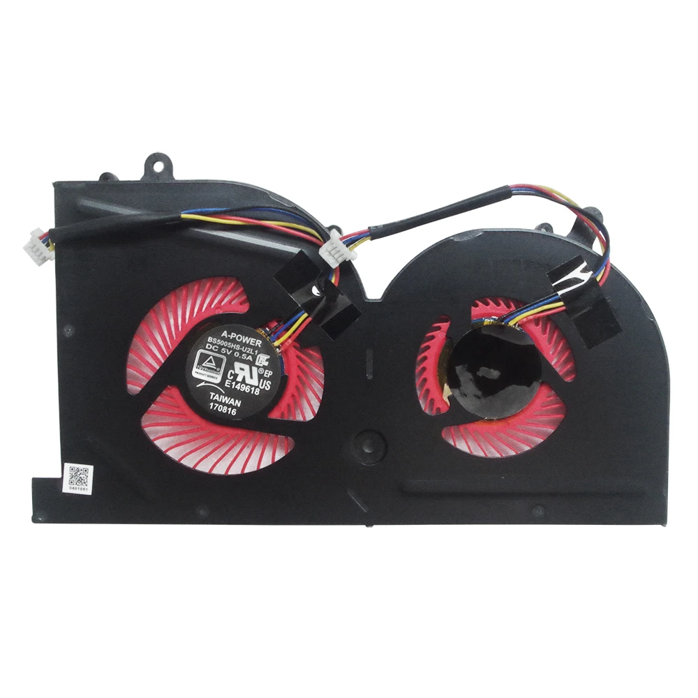 Laptop Cpu Cooling Fan for  MSI GS63VR GS73 GS63 GS73VR MS-17B1 Stealth Pro CPU BS5005HS-U2F1 GPU BS5005HS-U2L1 COOLER