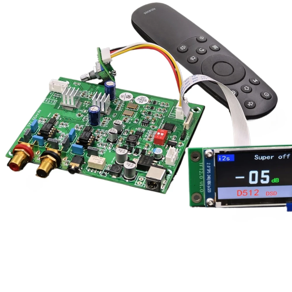 AK4191+AK4499 I2S Input RCA/3.5mm output Asynchronous Decoding Board DSD512 PCM384 For DAC CD