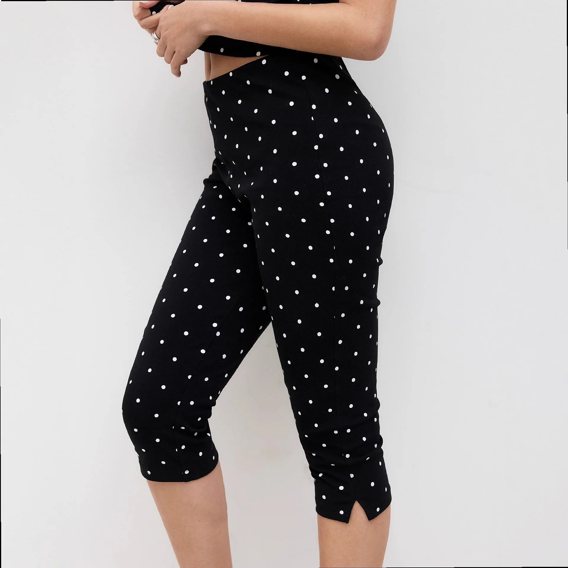 High Waist Yoga Capris Tummy Control Leggings Plus Size Push Up Summer Slim Fit Pants