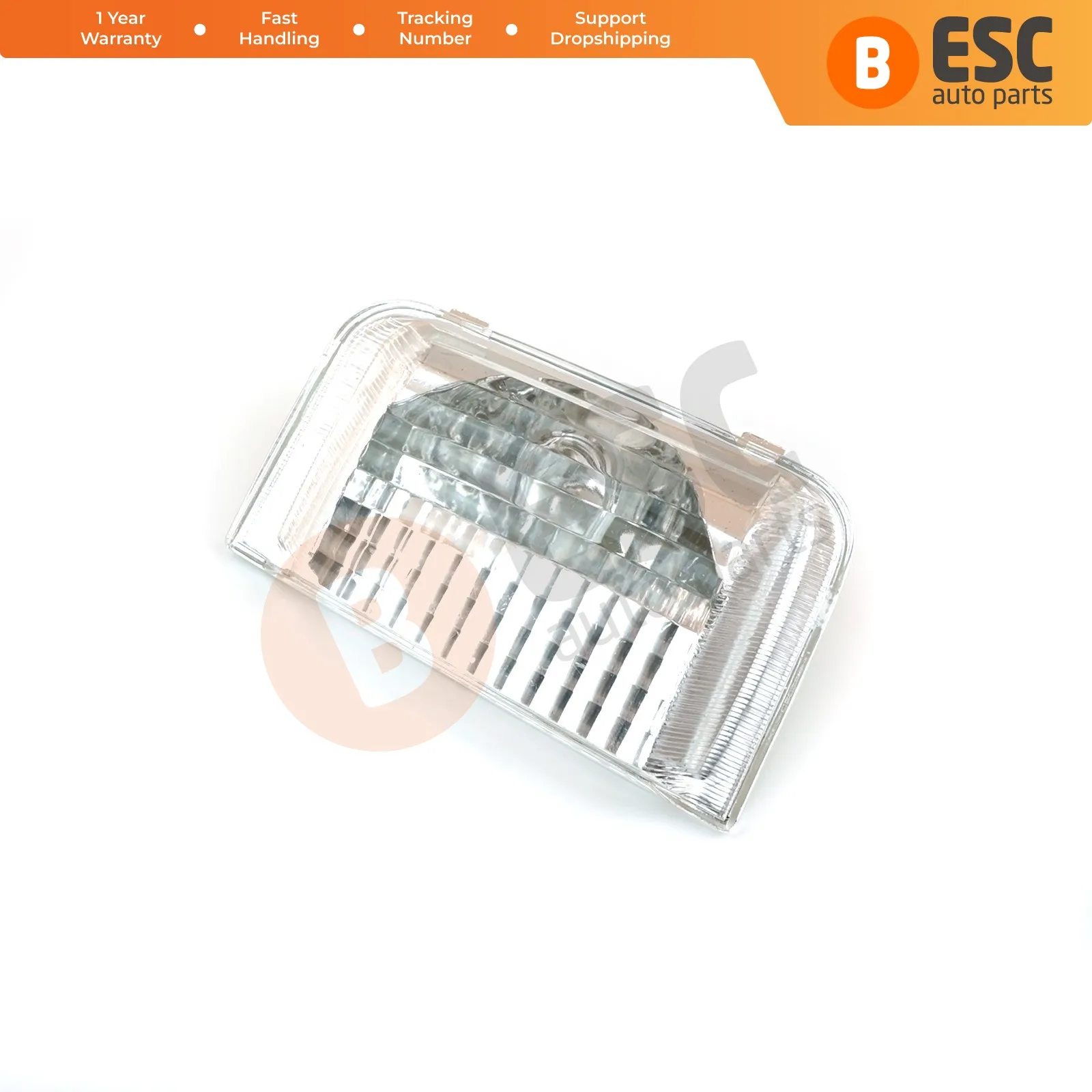 

ESC Auto Parts ESP907-2 Side Door Wing Mirror Indicator Lamp White Lens RIGHT 71748253, 6325.H1 for Fiat Peugeot Citroen MK3