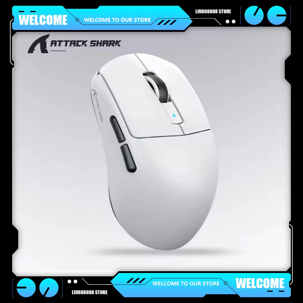 

ATTACK SHARK R6 PAW3950MAX Wireless Gaming Mouse, 8Khz Polling, Ultralight 39g, Nordic 52840 MCU, Omron Optical Microswitches