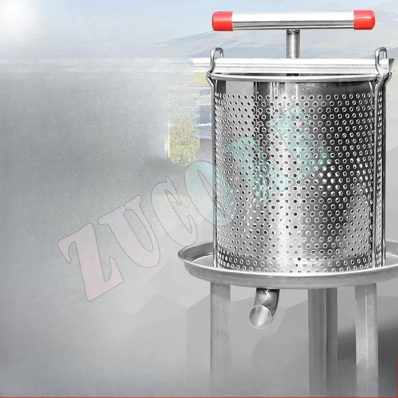 

Honey press Small household stainless steel press Bending flow mouth beater Juicing and press