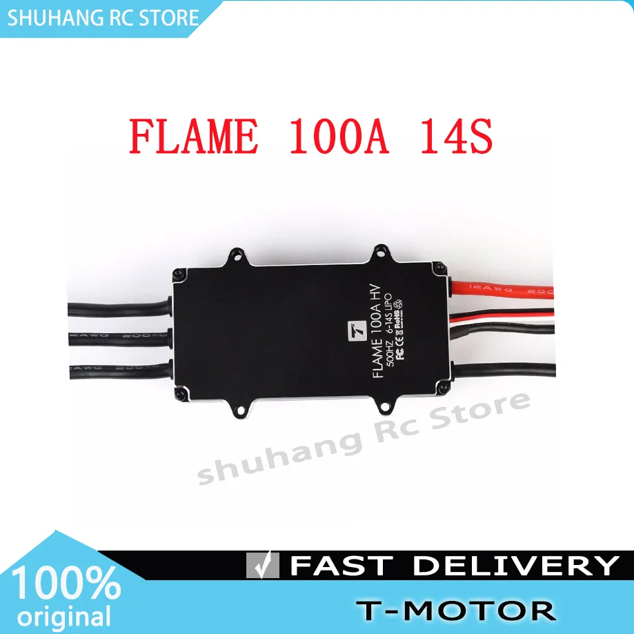 

Hot Sale T-MOTOR FLAME 100A 14S LiPo 6-14S ESC Electronic Speed Controller for Helicopter Multi-Rotor Quadcopter UAV RC Drones