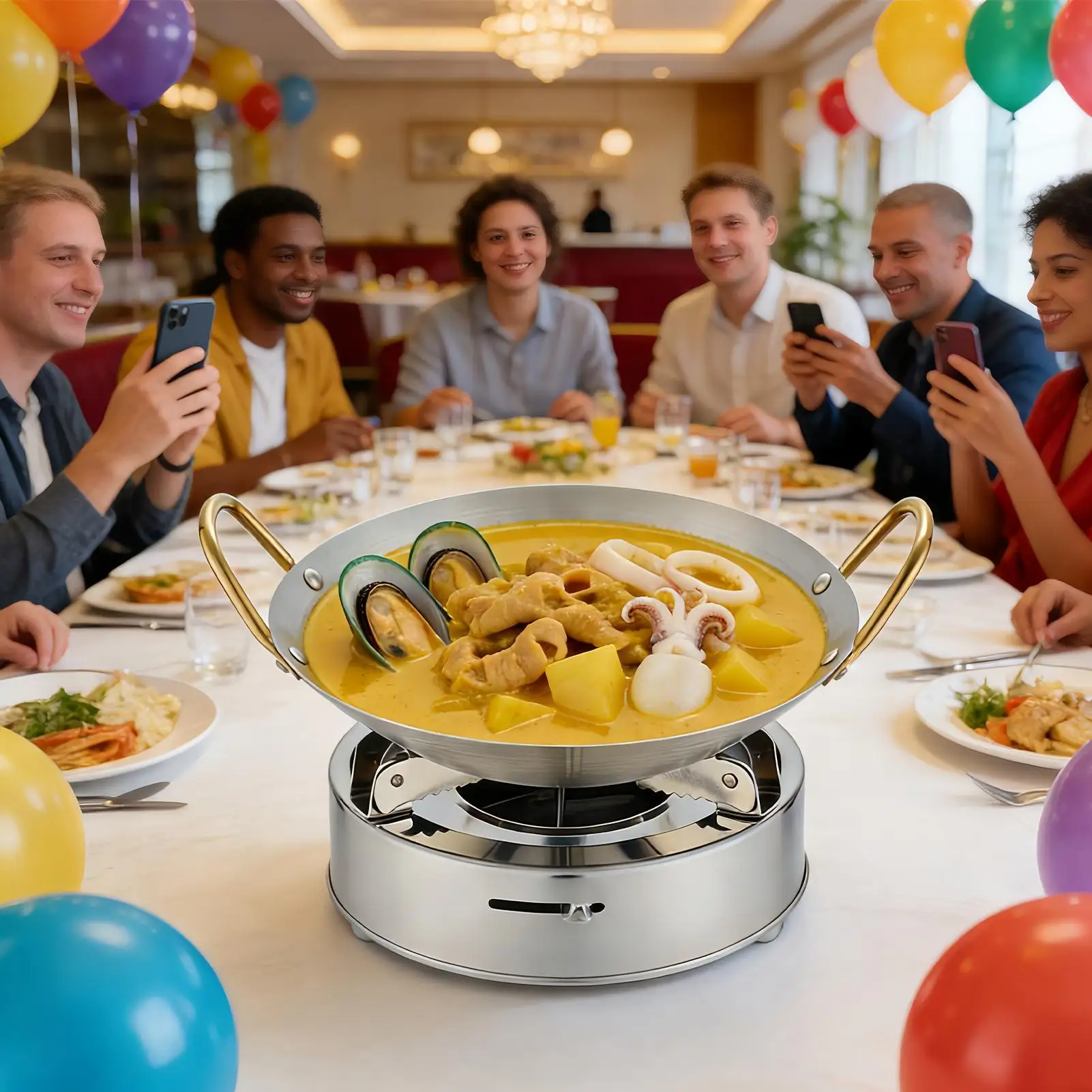 

Портативная спиртовая печь для кемпинга с походной посудой и кастрюлей для туристов, рыбаков, туристов-пешеходов, пикников