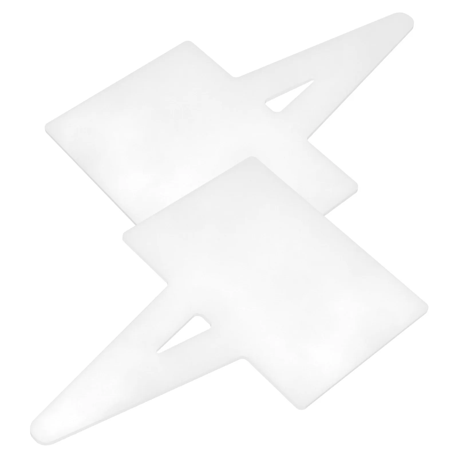 

2pcs Waterproof Price Display Board Reusable Wipe Off Label For Supermarket Kitchen Pantry Organization Multi-Function Stake