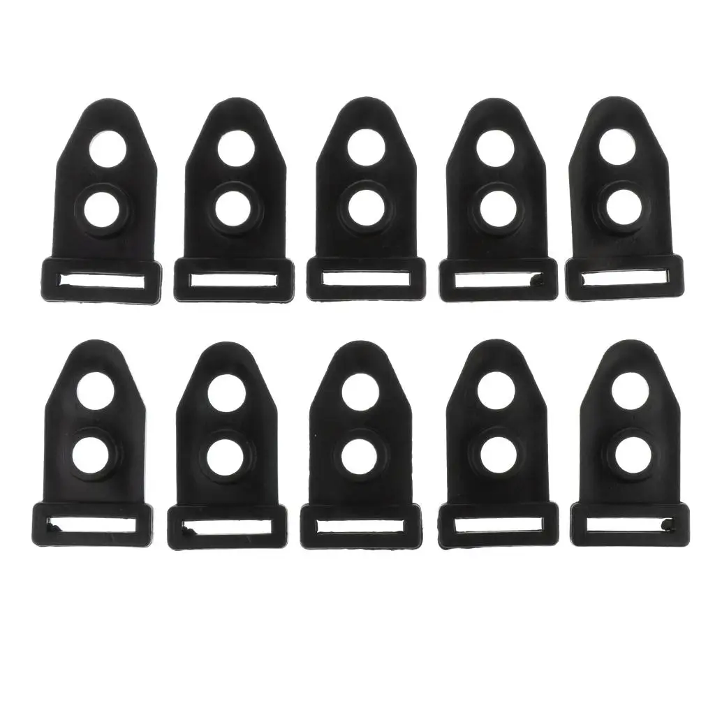 10pcs Tent Clip Camping Tent Feet Clamp Accessories for Outdoor Black 4cm