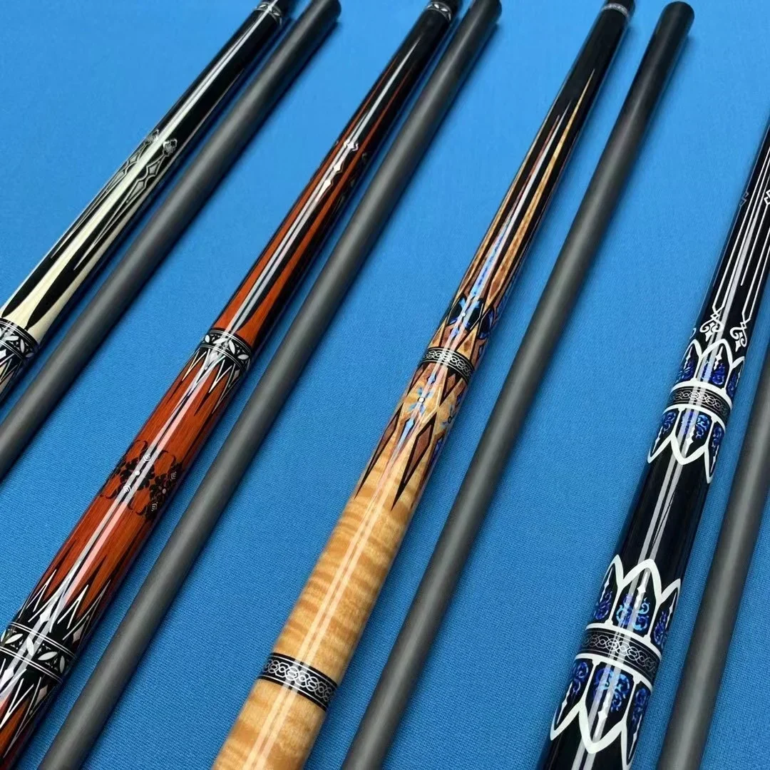 

Carbon Fiber Shaft Handmade Inlay 11.75mm/12.5mm Tip Billiard Pool Cue Stick