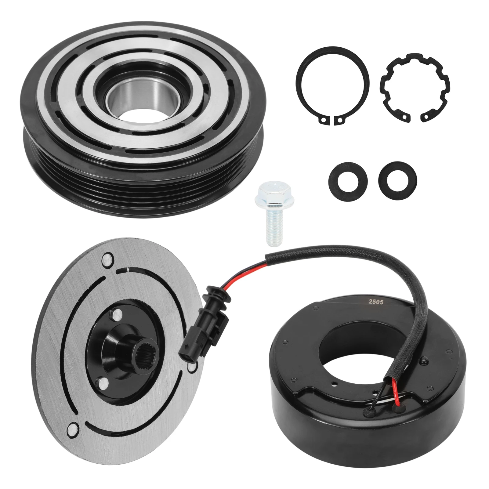 

Комплект сцепления компрессора кондиционера переменного тока, подходит для Equinox 2016-2017 Malibu 2013-2016 Impala 2014-2015 Terrain 2015-2017 Regal