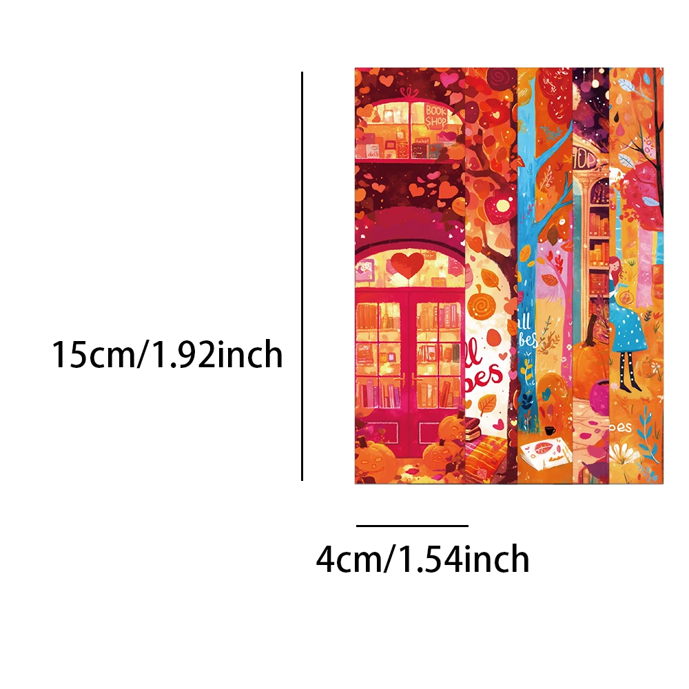 30PCS Creative Fall ins Bookmark Decoration Student Books Page Annotations Gift Personalized Bookmarks