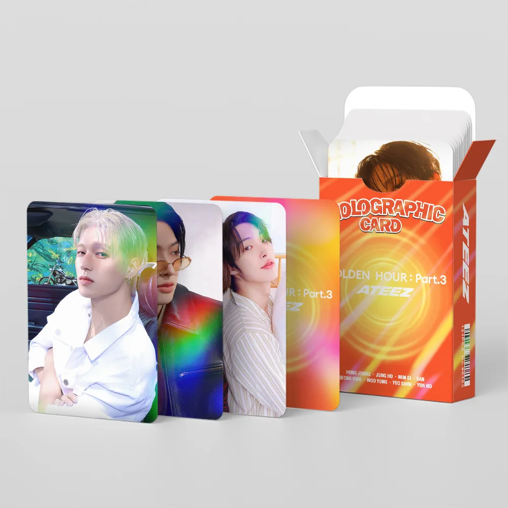 124Pcs Kpop ATEEZ Lomo Cards Photocards Photo Print Card SEONGHWA YUNHO YEOSANG SAN Fans Gift