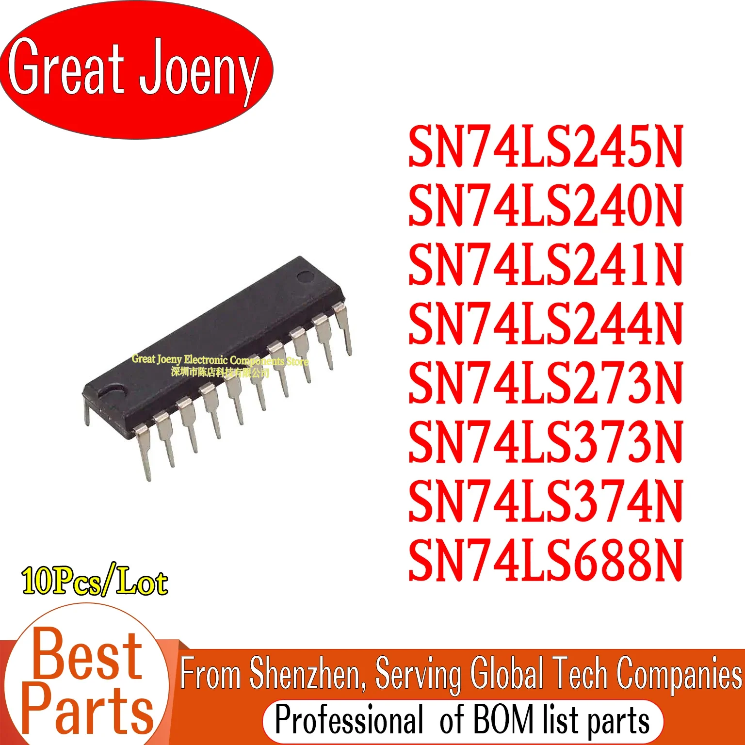 (10piece)100% New SN74LS245N SN74LS240N SN74LS241N SN74LS244N SN74LS273N SN74LS373N SN74LS374N SN74LS688N DIP20 Bulk Best Price
