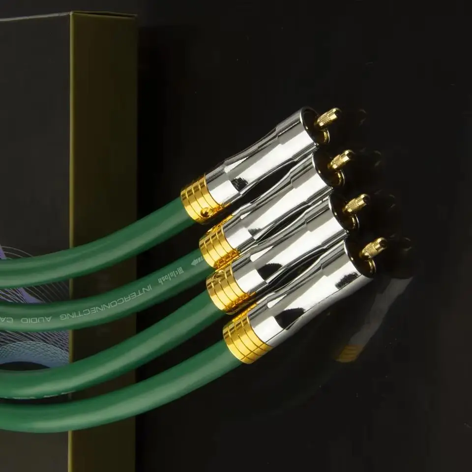 

MCINTOSH 2328 4N чистая медь Hi-Fi посеребренный 2RCA Hi-Fi аудиокабель RCA к RCA аудио соединительный кабель аудиофильский